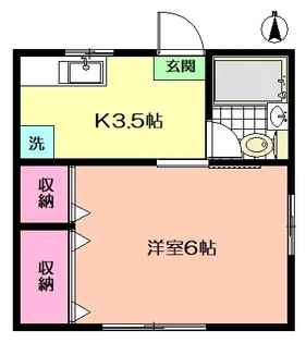 新川アパート【2階】の間取り