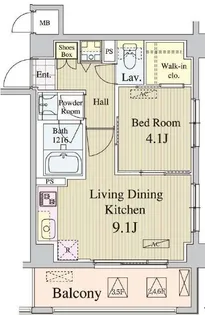 アンソレイユ代々木【3階】の間取り