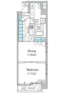 クインテット恵比寿【6階】の間取り