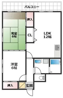 瑞穂山大ハイツ【3階】の間取り