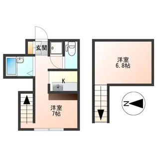 ビートルズハウス【2階】の間取り