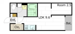 M Terrace江波二本松【2階】の間取り