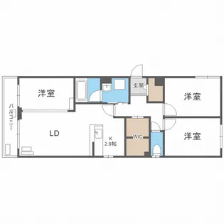 ケーズ山の手【4階】の間取り