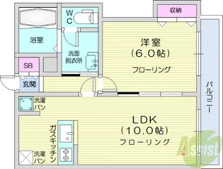 メゾンド・セナ【1階】の間取り