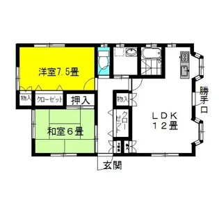 茨城県神栖市大野原1【一戸建】の間取り