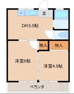 英進ハイツ【2階】の間取り