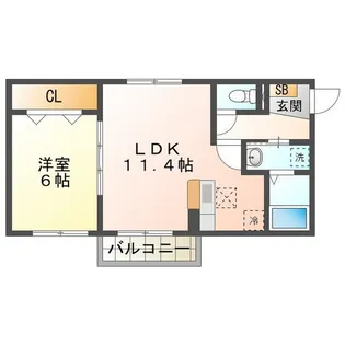 メゾン アルトウム【1階】の間取り