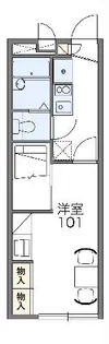 レオパレス栄華【2階】の間取り
