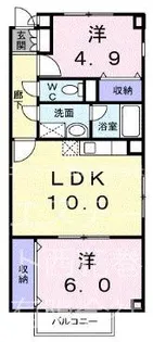 メゾン・ボヌールFI【1階】の間取り