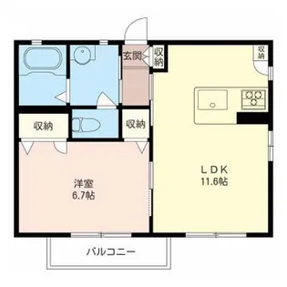 グレースK【2階】の間取り
