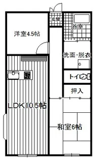 ネオハイムむさし野【1階】の間取り