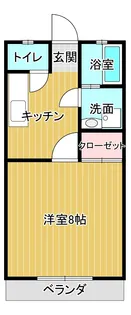 コーポアイD【1階】の間取り