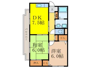 エスポワ-ル新中条【1階】の間取り