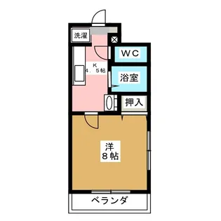 1Kの間取り画像