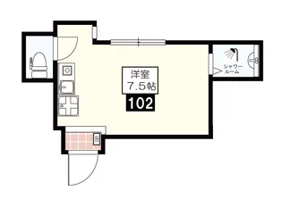 アーバンテラス高円寺IIB【1階】の間取り