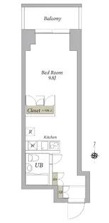 エスティメゾン麻布永坂【1階】の間取り