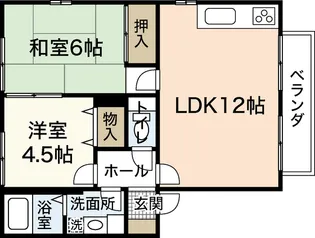 プロムナードA棟【1階】の間取り