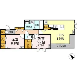 静岡県浜松市中央区初生町【アパート】の間取り