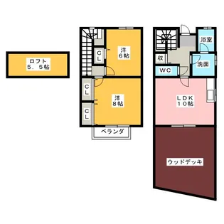 グレイスシャトー【1階】の間取り