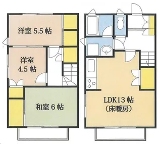 東京都西東京市富士町2【一戸建】の間取り