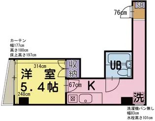 セサミ南田【2階】の間取り