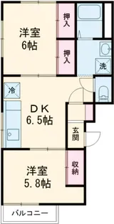 ビーハイブ A棟【2階】の間取り