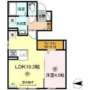 ソラティオ【1階】の間取り