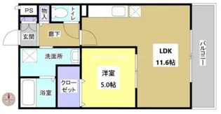 静岡県浜松市中央区曳馬1【マンション】の間取り