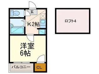 シティベール住吉【1階】の間取り