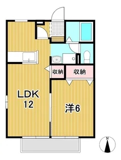 サンプラザC【2階】の間取り