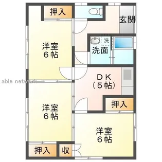 新潟県新潟市東区逢谷内6【一戸建】の間取り