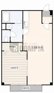 リバティヒルズB【1階】の間取り