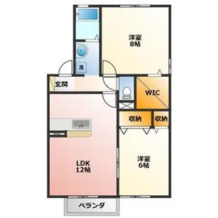 シェトワボヌール A【2階】の間取り