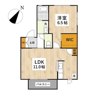 スプリング・ローズ【2階】の間取り