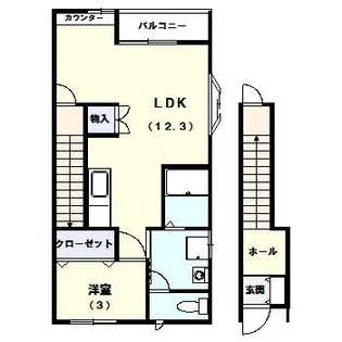 イーストスター【1階】の間取り