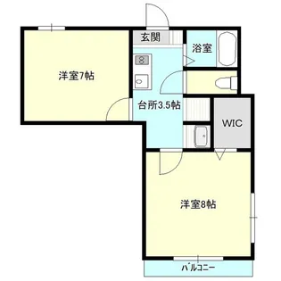 コーポ高松II【2階】の間取り