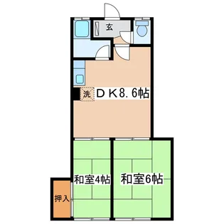 馬場マンション【2階】の間取り