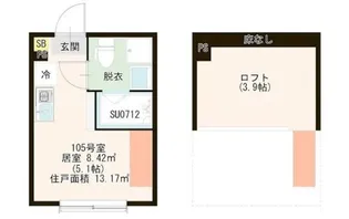 ハーモニーテラス中台【1階】の間取り