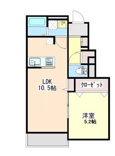 villa KAKIHI 宮ノ上A【1階】の間取り