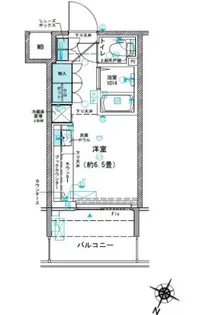 コムレジ赤羽 学生棟【5階】の間取り