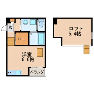 グルージャ黒門【2階】の間取り
