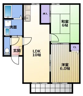 レイエステート【2階】の間取り