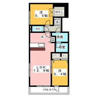 CLASSE(クラッセ)【3階】の間取り