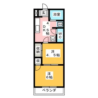 サンプラザ大塚【2階】の間取り
