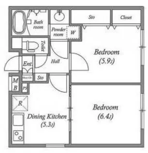 LEGALAND都立大学ANNEX【2階】の間取り