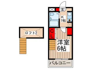 シティーパレス上尾6【2階】の間取り