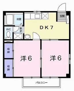 ハイムマコトA【2階】の間取り