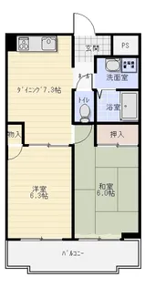 サン・エコー高美【3階】の間取り