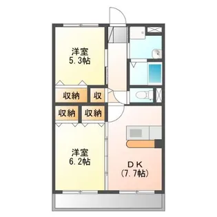 グレイスコート【2階】の間取り