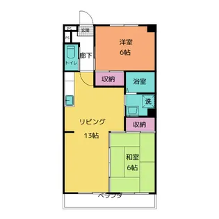 ガーデンクレスト小田井【3階】の間取り